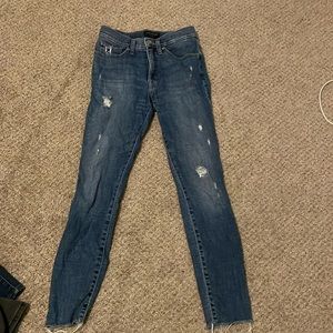 LUCKY BRAND Blue Mid Rise Ankle Jeans 2/26